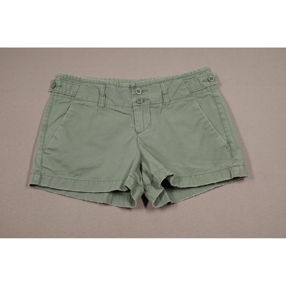Women's Vintage Y2K‎ Short Shorts- Green - Size 0